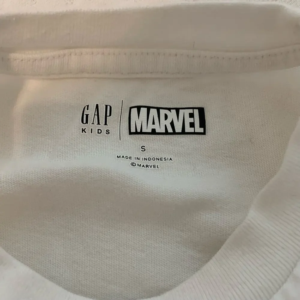 GAP Marvel Iron Man T-Shirt White Youth Small